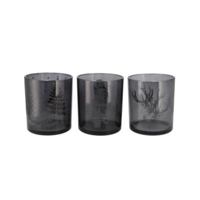 Theelichthouder Jolly glas 7x7x8cm