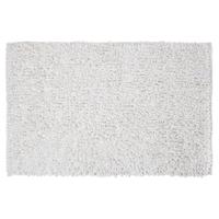 Badmat Sealskin Twist 60x90 cm Microfibre Wit - thumbnail