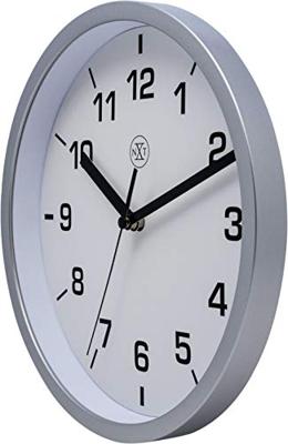 NeXtime nx-7321zw wandklok nxt diameter 20cm kunststof zwart, witte wijzerplaat