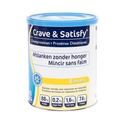 Crave & Satisfy Dieetproteinen Banana Pot 200g