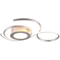 LED Plafondlamp - Plafondverlichting - Trion Jivino - 36W - Aanpasbare Kleur - Dimbaar - Rond - Mat Nikkel - Aluminium - thumbnail