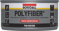 Soudal Polyfiber | Polyesterplamuur | 1 kg | Grijs | 30104 - 103433 - thumbnail