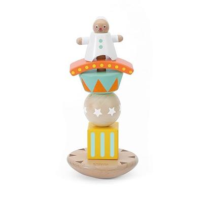 Classic World world houten stapel en balansspel clown, 6dlg.