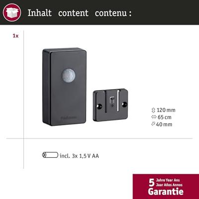 50136 Zigbee Motion Sensor Paulmann Home Bewegingsmelder Zwart 50136 Zigbee Motion Sensor Paulmann Home Bewegingsmelder Zwart