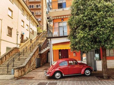 Rode Kever 70x50cm Tuinschilderij Customize-it - Customize it