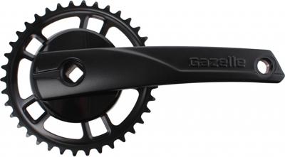 Gazelle Crankstel strixvaria 38t aluminium/staal zwart