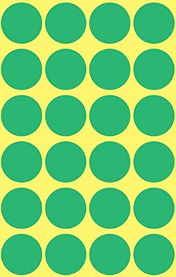 Avery Ronde etiketten diameter 18 mm, groen, 96 stuks