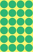 Avery Ronde etiketten diameter 18 mm, groen, 96 stuks - thumbnail
