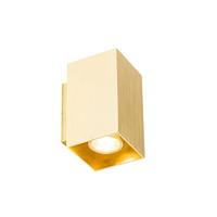 QAZQA Moderne wandlamp goud vierkant 2-lichts - Sandy - thumbnail