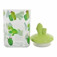 Tin DKD Home Decor Keramisch Kristal Cactus PE Boho (1400 ml) (10,5 x 28 cm) - thumbnail