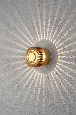 KonstSmide Design wandspotMonza met LED messing - 7900-800