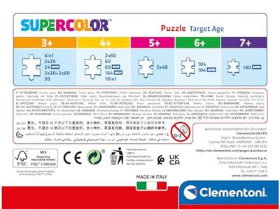 Clementoni legpuzzel super color gabby&apos;s poppenhuis, 60st.