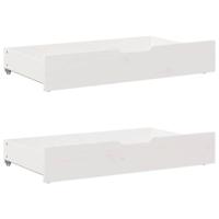 Bedframe zonder matras massief grenenhout wit 75x190 cm - thumbnail