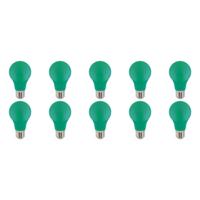 LED Lamp 10 Pack - Specta - Groen Gekleurd - E27 Fitting - 3W - thumbnail