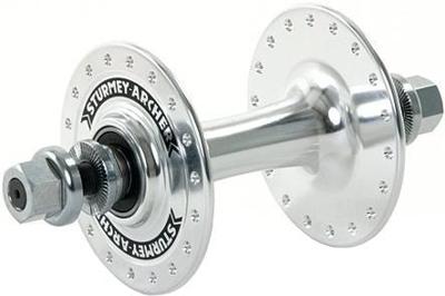 Sturmey archer voornaaf fr.hub st.archer high flange alu 32h silver