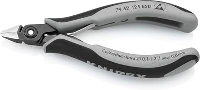 Knipex 79 62 125 ESD 79 62 125 ESD ESD Zijkniptang Zonder facet 125 mm