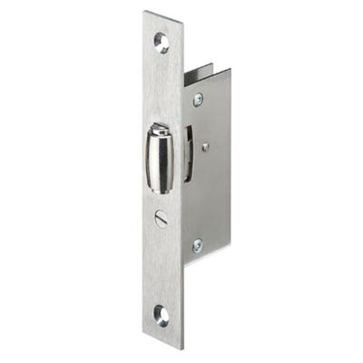 Lips 2072 Rolschootdeurslot | voorplaat messing vernickeld 25x150mm rechthoekig | DR 1+2+3+4 - 7326052