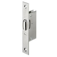 Lips 2072 Rolschootdeurslot | voorplaat messing vernickeld 25x150mm rechthoekig | DR 1+2+3+4 - 7326052 - thumbnail