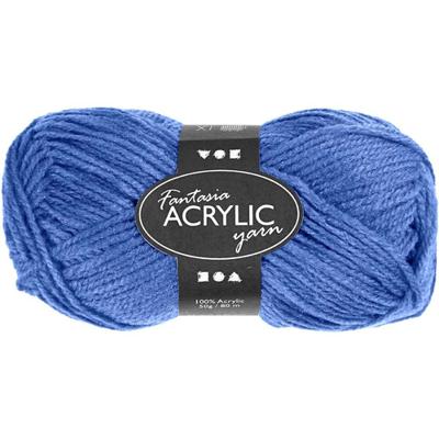 Creativ Company Acrylgaren, blauw, 50gr, 80m