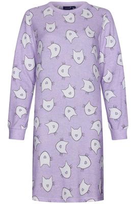 Duurzaam paars nachthemd katten