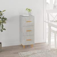 Dressoir 34,5x34x90 cm bewerkt hout betongrijs - thumbnail