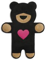 Leschi Verwarmingskussen Teddy de beer - middernacht/met hart - thumbnail
