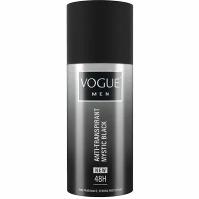 Vogue Vogue Men Deospray Anti-Transpirant Mystic Black - 150 Ml Vogue Vogue Men Deospray Anti-Transpirant Mystic Black - 150 Ml