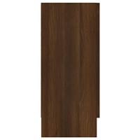 Dressoir 120x30,5x70 cm bewerkt hout bruin eikenkleur - thumbnail