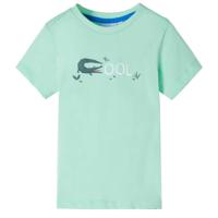VidaXL Kindershirt met korte mouwen 140 lichtgroen - thumbnail