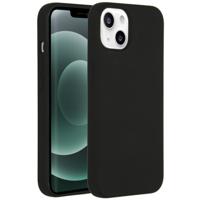 Accezz Liquid Silicone Backcover met MagSafe iPhone 13 Mini Telefoonhoesje Zwart - thumbnail