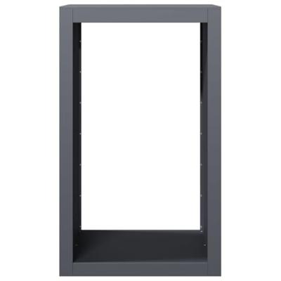 Haardhoutrek 60x40x100 cm staal antracietkleurig Haardhoutrek 60x40x100 cm staal antracietkleurig