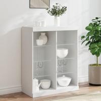 Dressoir met LED-verlichting 81x37x100 cm wit - thumbnail