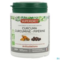 Superdiet Curcuma Curcumine Piperine Caps 120 - thumbnail