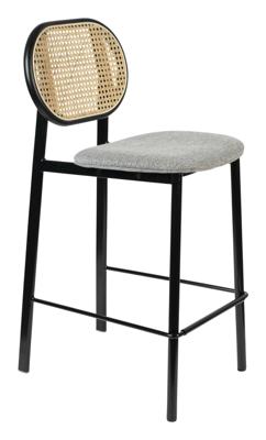 Zuiver Barstoel 'Spike' Rotan, kleur Grijs (zithoogte 65cm) Zuiver Barstoel 'Spike' Rotan, kleur Grijs (zithoogte 65cm)