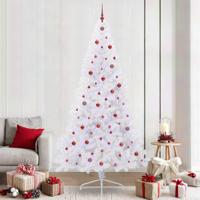 Kunstkerstboom met 300 LED Wit 240 cm PVC en staal - thumbnail