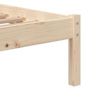 Bedframe massief hout 75x190 cm - thumbnail
