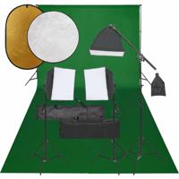 VidaXL Fotostudioset met verlichtingsset, achtergrond en reflector - thumbnail