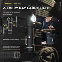 ArmyTek Wizard C2 WR Magnet Warm & Red Hoofdlamp werkt op een accu LED Met magneethouder 1100 lm 3 h 65 g - thumbnail