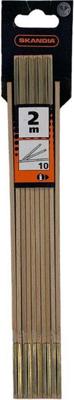 Duimstok 2M Hout 10Dlg Skandia - Skandia Duimstok 2M Hout 10Dlg Skandia - Skandia