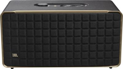 JBL Authentics 500, slimme Hi-fidelity home speaker met Wi-Fi, Bluetooth en voice assistant, Dolby Atmos®, retro style, in zwart, EU stekker (type C)
