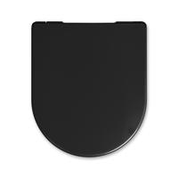 Cedo Toiletzitting Met Deksel Tropea Beach Duroplast Softclose En Take Off Systeem Zwart Cedo - thumbnail