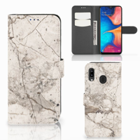 Samsung Galaxy A30 | Bookcase | Marmer Beige - thumbnail