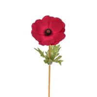 Anemone rood 40 cm kunstbloem Buitengewoon de Boet - Buitengewoon de boet - thumbnail