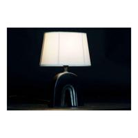 Bureaulamp DKD Home Decor Keramisch Zwart Polyester (20 x 20 x 31 cm) (2 pcs) - thumbnail