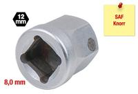 KS Tools 460.2618 Speciaal inzetstuk 4-kant met magneet, 8,0 mm, voor SAF en Knorr zaagtel - thumbnail