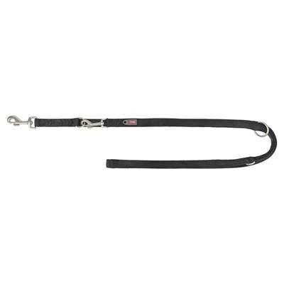 Trixie hondenriem premium verstelbaar tweelaags zwart Trixie hondenriem premium verstelbaar tweelaags zwart