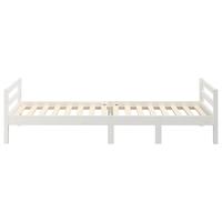 Bedframe massief grenenhout wit 90x200 cm - thumbnail
