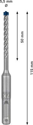 Bosch Accessories EXPERT SDS plus-7X 2608900065 Hamerboor 1 stuks 5.50 mm Gezamenlijke lengte 115 mm SDS-Plus 1 stuk(s) Bosch Accessories EXPERT SDS plus-7X 2608900065 Hamerboor 1 stuks 5.50 mm Gezamenlijke lengte 115 mm SDS-Plus 1 stuk(s)