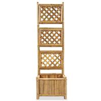 VidaXL Plantenbak verhoogd met rek 40 cm bamboe - thumbnail