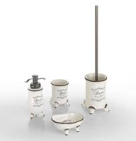 Tandenborstelhouder Sapho Amelie Vrijstaand 11.3x8 cm Keramiek Wit - thumbnail